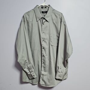 George Sateen Gray‎ Dress Shirt Long Sleeve